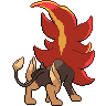 Mega Pyroar back sprites