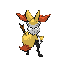 Braixen back sprites