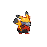 Pikachu Rock Star back shiny sprites