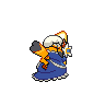 Pikachu Belle back shiny sprites