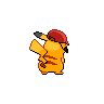 Unova Cap Pikachu back shiny sprites