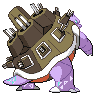 Gigantamax Blastoise back shiny sprites