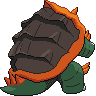 Gigantamax Drednaw back shiny sprites