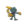 Hisuian Sneasel back shiny sprites