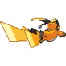 Mega Raichu X back shiny sprites