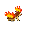 Quilava back shiny sprites