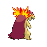 Typhlosion back shiny sprites