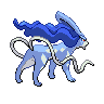 Suicune back shiny sprites