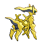Normal Arceus back shiny sprites