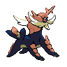 Samurott back shiny sprites