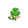 Pansage back shiny sprites