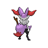 Braixen back shiny sprites