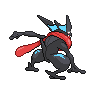 Greninja back shiny sprites