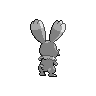 Bunnelby back shiny sprites