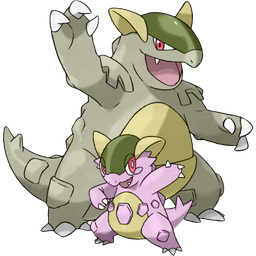 Mega Kangaskhan shiny artwork