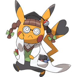 Pikachu Ph.D. shiny artwork