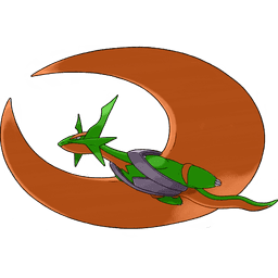 Mega Salamence shiny artwork