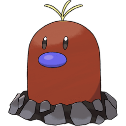 Alolan Diglett shiny artwork