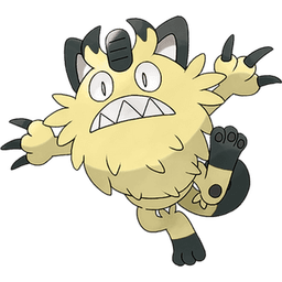 Galarian Meowth shiny artwork