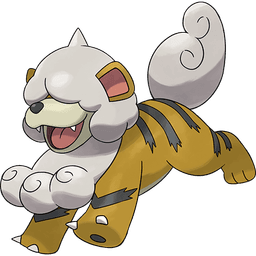 Hisuian Growlithe shiny artwork