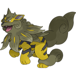 Hisuian Arcanine shiny artwork