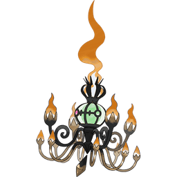 Mega Chandelure shiny artwork