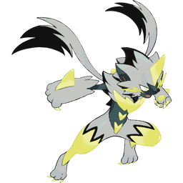 Mega Zeraora shiny artwork