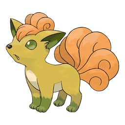 Vulpix shiny artwork