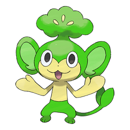 Pansage shiny artwork