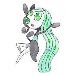 Aria Meloetta shiny artwork
