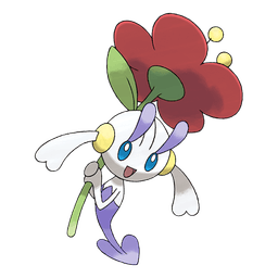 Red Floette shiny artwork