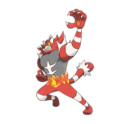 Incineroar shiny artwork