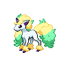 Galarian Ponyta front shiny sprites