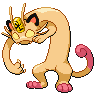 Gigantamax Meowth front shiny sprites