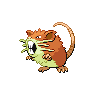 Raticate front shiny sprites