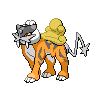 Raikou front shiny sprites