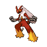 Blaziken front shiny sprites