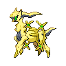 Normal Arceus front shiny sprites