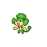 Pansage front shiny sprites