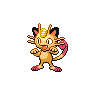 Meowth front shiny sprites